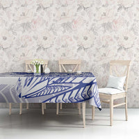 Samoa Pago Pago Aeto Tablecloth Wingstyle Blue-White Color - Polynesian Pride