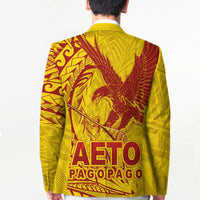 Samoa Pago Pago Aeto Blazer Wingstyle Red-Gold Color - Polynesian Pride