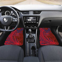Samoa Pago Pago Aeto Car Mats Wingstyle Red-Blue Color - Polynesian Pride