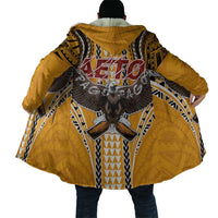 Samoa Pago Pago Aeto Cloak Bald Eagle with Polynesian Art Tattoos - Polynesian Pride