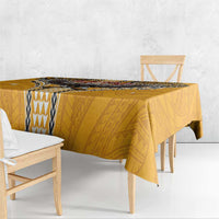 Samoa Pago Pago Aeto Tablecloth Bald Eagle with Polynesian Art Tattoos - Polynesian Pride