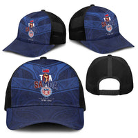 Custom Toa Samoa Rugby Baseball Net Cap Champions Six Eight Five - Polynesian Pride