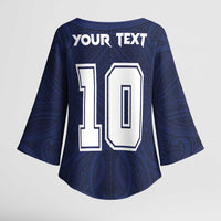 Custom Rugby Toa Samoa Kimono Sleeve Blouse Champions Six Eight Five - Polynesian Pride