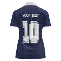 Custom Rugby Toa Samoa Women Polo Shirt Champions Six Eight Five - Polynesian Pride