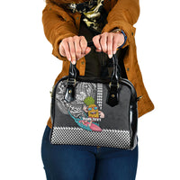Hawaii Pineapple Surfing Kakau Tribal Personalised Shoulder Handbag LT03 One Size Brown - Polynesian Pride