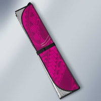 Hawaiian and Japanese Culture Together Auto Sun Shade Pink Ohia Lehua Plumeria and Sakura Blooming LT03 - Polynesian Pride