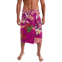 Hawaiian and Japanese Culture Together Lavalava Pink Ohia Lehua Plumeria and Sakura Blooming LT03 Pink - Polynesian Pride
