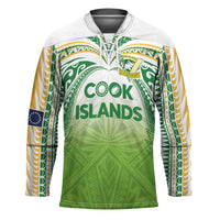 Custom Cook Islands Rugby League Hockey Jersey Tatau Tribal Motifs-Light Green Color - Polynesian Pride