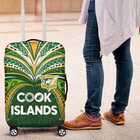 Cook Islands Rugby League Luggage Cover Tatau Tribal Motifs-Dark Green Color LT03 Green - Polynesian Pride