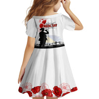 Tokelau ANZAC Day Family Matching Tank Maxi Dress and Hawaiian Shirt Lest We Forget Red Poppy Flowers and Soldier LT03 - Polynesian Pride