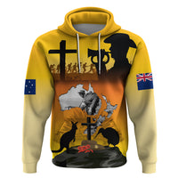 New Zealand and Australia ANZAC Day Zip Hoodie Gallipoli Lest We Forget LT03 - Polynesian Pride
