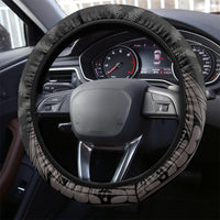 New Zealand Women's Day Steering Wheel Cover Maori Tribal Girl and Silver Fern Pattern LT03 - Polynesian Pride