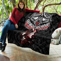 New Zealand Maori Girl Quilt - Silver Fern and Koru Pattern LT03 - Polynesian Pride