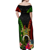 Vanuatu Independence Day Off Shoulder Maxi Dress Tugeta Yumi Selebretem Indipendens Dei