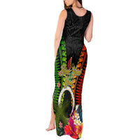 Vanuatu Independence Day Tank Maxi Dress Tugeta Yumi Selebretem Indipendens Dei LT03 - Polynesian Pride