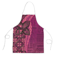 Samoan Pacific Tribal Flower Geometric Art Tattoos Apron Siapo Pattern Romantic Rose LT03 Pink - Polynesian Pride