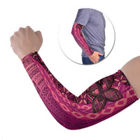 Samoan Pacific Tribal Flower Geometric Art Tattoos Arm Sleeves Siapo Pattern Romantic Rose - Polynesian Pride