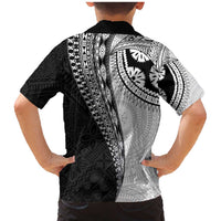 Fijian Masi Tattoos Family Matching Mermaid Dress and Hawaiian Shirt with Tapa Tribal Pattern LT03 - Polynesian Pride
