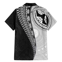 Fijian Masi Tattoos Family Matching Mermaid Dress and Hawaiian Shirt with Tapa Tribal Pattern LT03 - Polynesian Pride