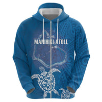 Cook Islands Manihiki Atoll Hoodie Maori Turtle and Polynesian Pattern