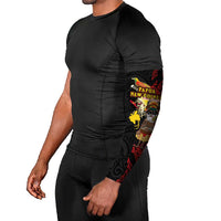 Papua New Guinea Christmas Arm Sleeves Funny Melanesian Santa with Bird-of-paradise Tribal Style LT03 - Polynesian Pride