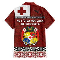 Tongan Culture Family Matching Off Shoulder Maxi Dress and Hawaiian Shirt Ngatu Art Tattoo and Emblem of Tonga LT03 - Polynesian Pride