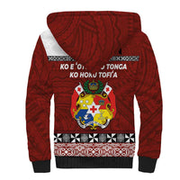 Tongan Culture Sherpa Hoodie Ngatu Art Tattoo and Emblem of Tonga LT03 - Polynesian Pride