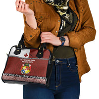 Tongan Culture Shoulder Handbag Ngatu Art Tattoo and Emblem of Tonga