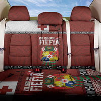 Tongan Christmas Back Car Seat Cover Kilisimasi Fiefia with Ngatu Art Tattoo LT03 One Size Red - Polynesian Pride