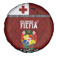 Tongan Christmas Spare Tire Cover Kilisimasi Fiefia with Ngatu Art Tattoo LT03 - Polynesian Pride