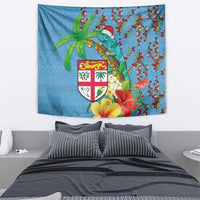 Fijians Iguana Tagimoucia Christmas Tapestry Christmas Palm Tree and Hibiscus