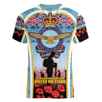 Royal New Zealand Air Force ANZAC Day Women V Neck T Shirt Te Tauaarangi o Aotearoa LT03 - Polynesian Pride