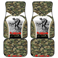 New Zealand and Australia ANZAC Day Car Mats Koala and Kiwi Bird Soldier Gallipoli Camouflage Style LT03 - Polynesian Pride