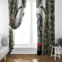 New Zealand and Australia ANZAC Day Window Curtain Koala and Kiwi Bird Soldier Gallipoli Camouflage Style LT03 - Polynesian Pride