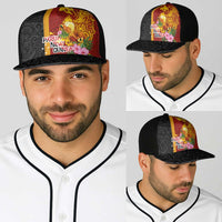Papua New Guinea Independence Day Baseball Net Cap Birds-of-Paradise Melanesian Tattoos Tropical Plants