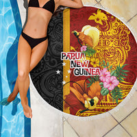 Papua New Guinea Independence Day Beach Blanket Birds-of-Paradise Melanesian Tattoos Tropical Plants