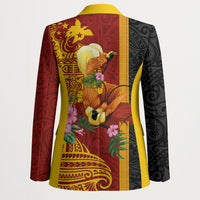 Papua New Guinea Independence Day Blazer Birds-of-Paradise Melanesian Tattoos Tropical Plants