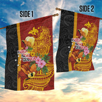 Papua New Guinea Independence Day Garden Flag Birds-of-Paradise Melanesian Tattoos Tropical Plants