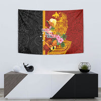 Papua New Guinea Independence Day Tapestry Birds-of-Paradise Melanesian Tattoos Tropical Plants
