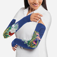 Guam Chamorro Arm Sleeves Tribal Latte Stone and Seal Artwork Polynesian Patterns