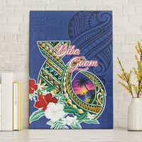 Guam Chamorro Canvas Wall Art Tribal Latte Stone and Seal Artwork Polynesian Patterns