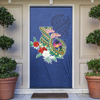 Guam Chamorro Door Cover Tribal Latte Stone and Seal Artwork Polynesian Patterns