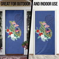 Guam Chamorro Door Cover Tribal Latte Stone and Seal Artwork Polynesian Patterns