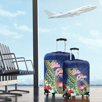 Guam Chamorro Luggage Cover Tribal Latte Stone and Seal Artwork Polynesian Patterns