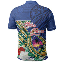 Guam Chamorro Polo Shirt Tribal Latte Stone and Seal Artwork Polynesian Patterns LT03 - Polynesian Pride