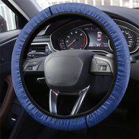Guam Chamorro Steering Wheel Cover Tribal Latte Stone and Seal Artwork Polynesian Patterns