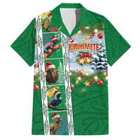 New Zealand Merry Christmas Hawaiian Shirt Maori Animals, Koru Tattoo - Green Xmas Style LT03 Green - Polynesian Pride