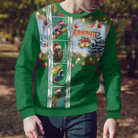 New Zealand Merry Christmas Ugly Christmas Sweater Maori Animals, Koru Tattoo - Green Xmas Style LT03 - Polynesian Pride