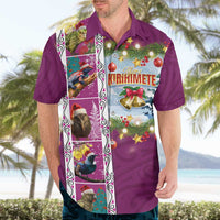 New Zealand Merry Christmas Hawaiian Shirt Maori Animals, Koru Tattoo - Pink Xmas Style LT03 - Polynesian Pride