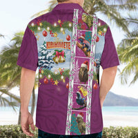 New Zealand Merry Christmas Hawaiian Shirt Maori Animals, Koru Tattoo - Pink Xmas Style LT03 - Polynesian Pride